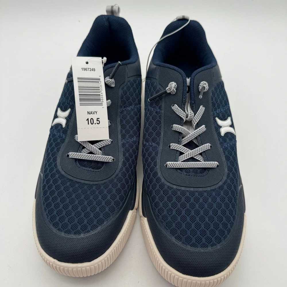 Hurley Exeter Mens Navy‎ Blue Mesh Low Top Sneakers 10.5 NEW